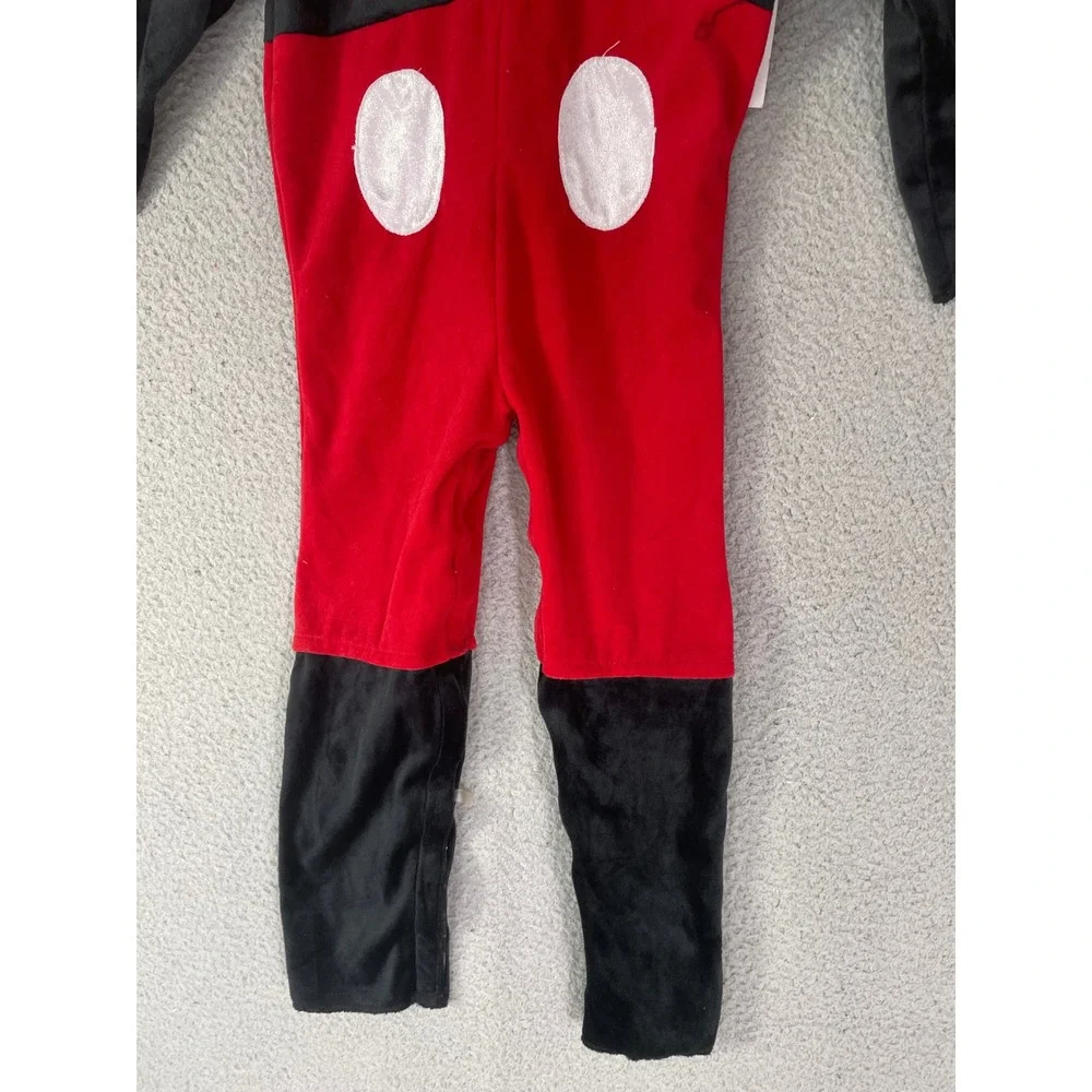Disney‎ Baby Mickey Mouse Toddler 3T 4T Costume Jumpsuit Red Black